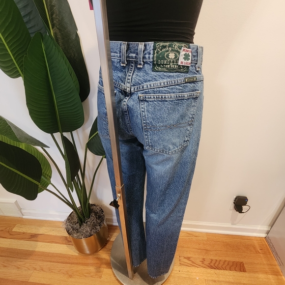 VINTAGE LUCKY BRAND 37 High Waist Button Fly Green Label Denim Jeans 10 RARE! - Picture 4 of 6